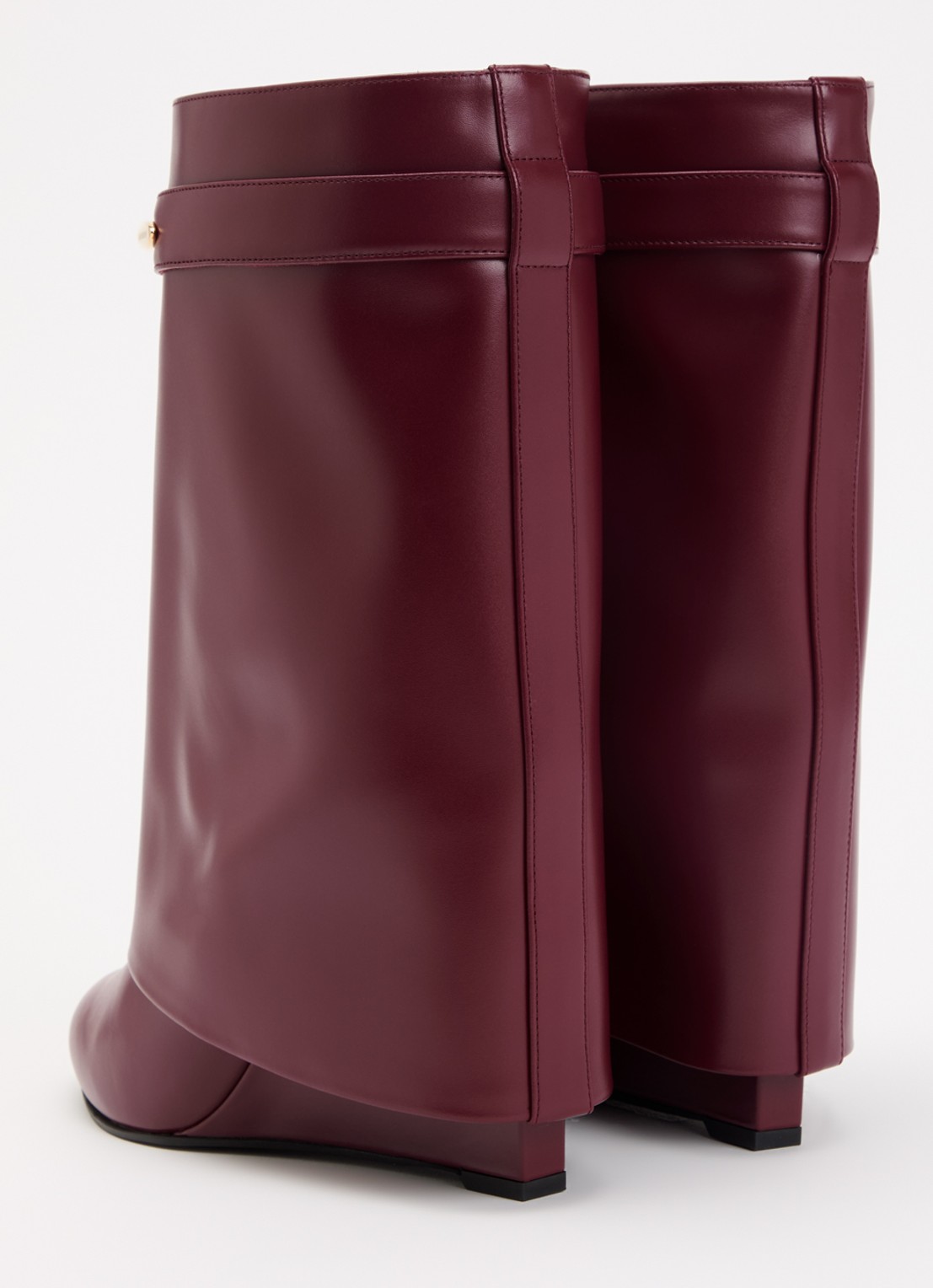 Givenchy Shark laars van kalfsleer - achterkant 2 bordeauxrood