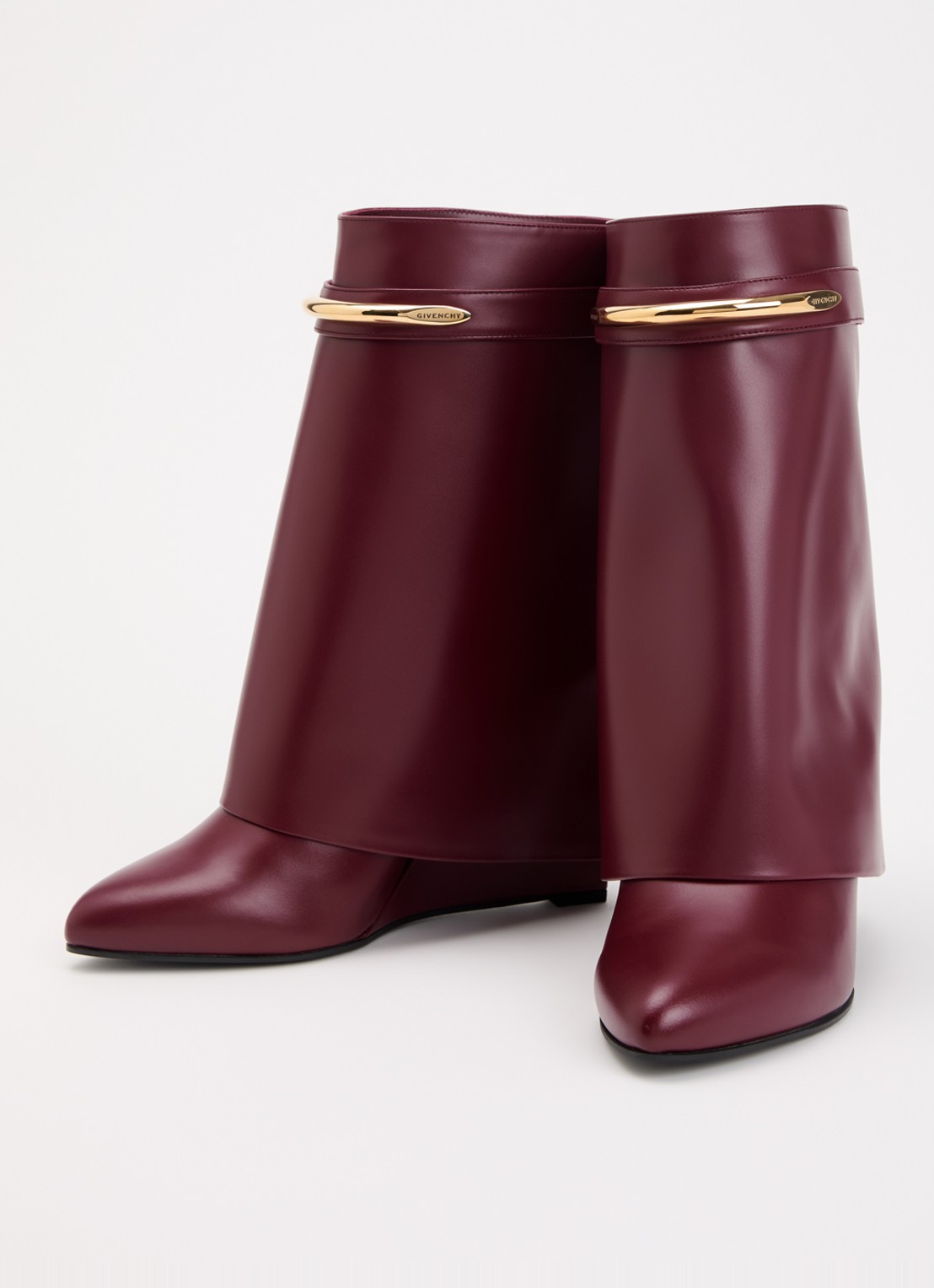 Givenchy Shark laars van kalfsleer - detail 3 bordeauxrood