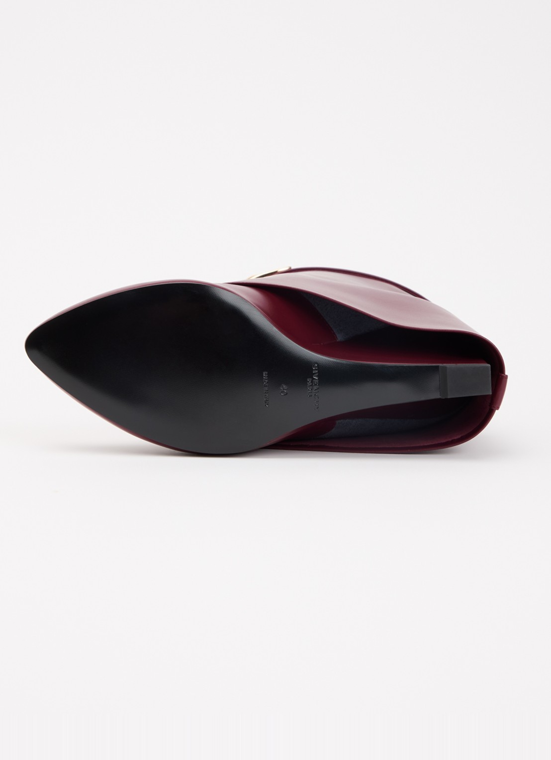 Givenchy Shark laars van kalfsleer - detail 4 bordeauxrood