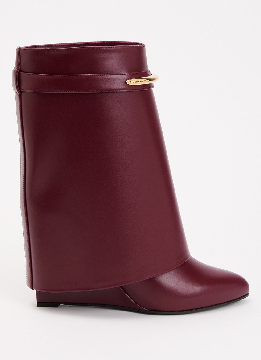 Givenchy Shark laars van kalfsleer - voorkant bordeauxrood