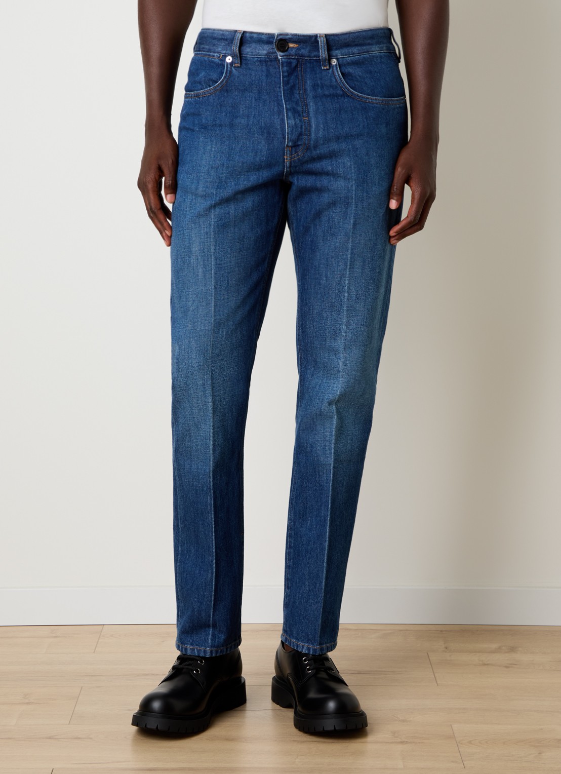 Givenchy Slim fit jeans met medium wassing en steekzakken - detail 4 indigo