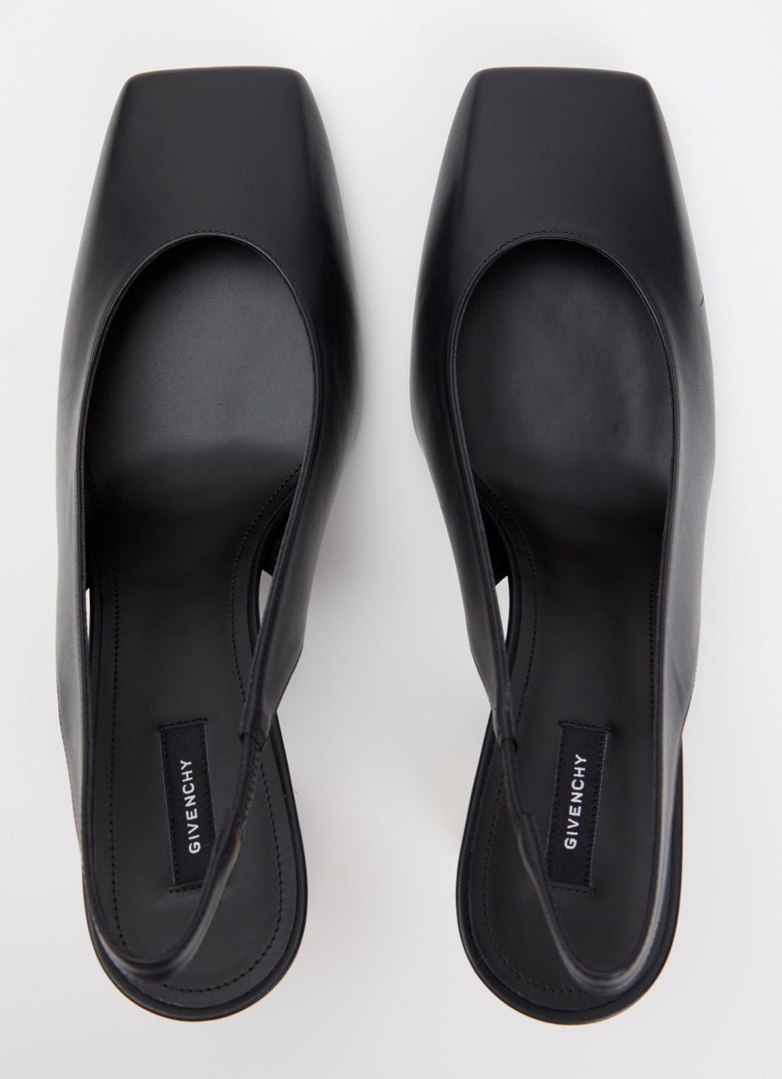 Givenchy Slingback van kalfsleer met metallic details - detail 2 zwart