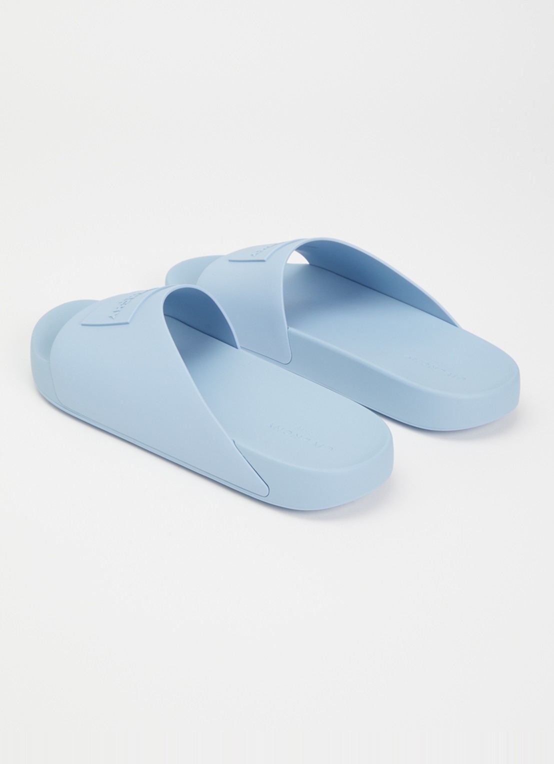 Givenchy Slipper met logo - achterkant 6 lichtblauw