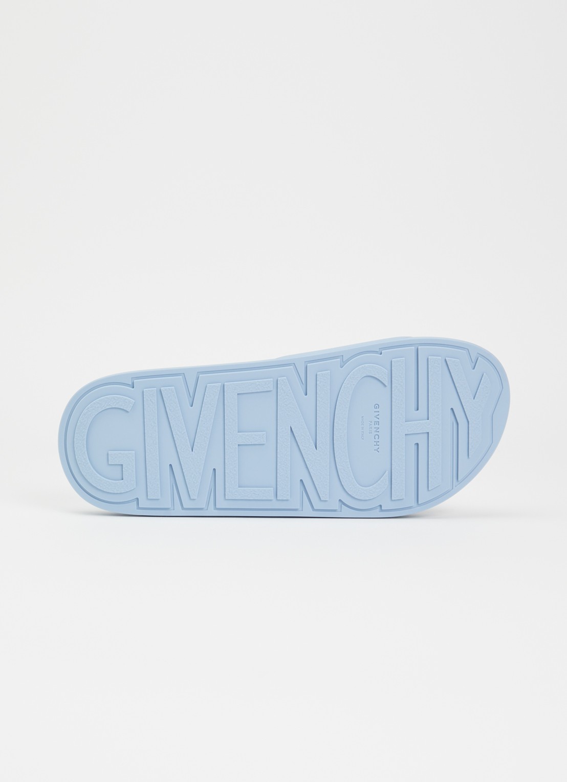 Givenchy Slipper met logo - detail 4 lichtblauw