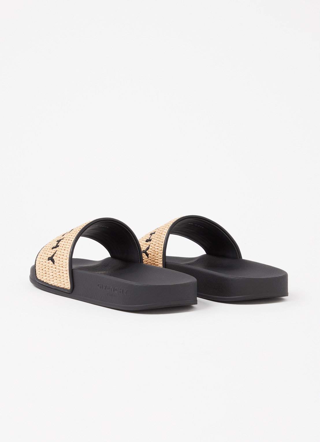 Givenchy Slipper met logo - achterkant zwart