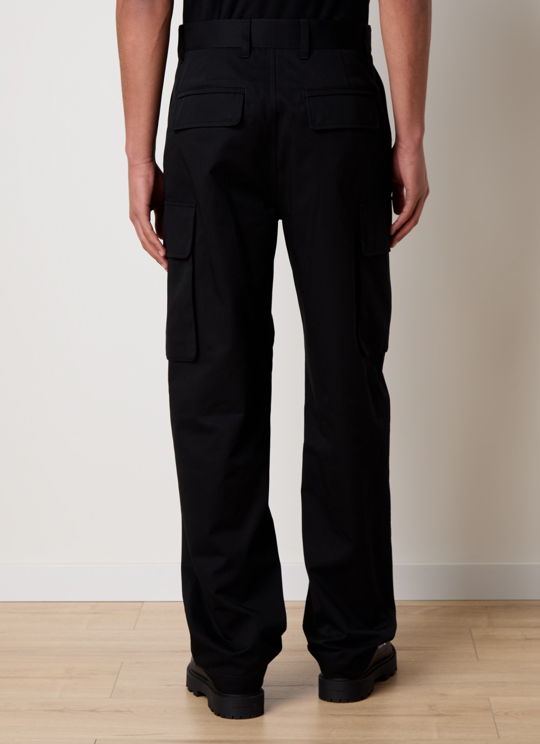 Givenchy  Straight fit cargobroek met steekzakken - achterkant 4 zwart