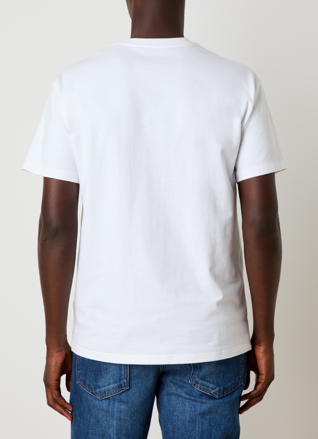 Givenchy T-shirt in zijdeblend met logo - achterkant 3 wit