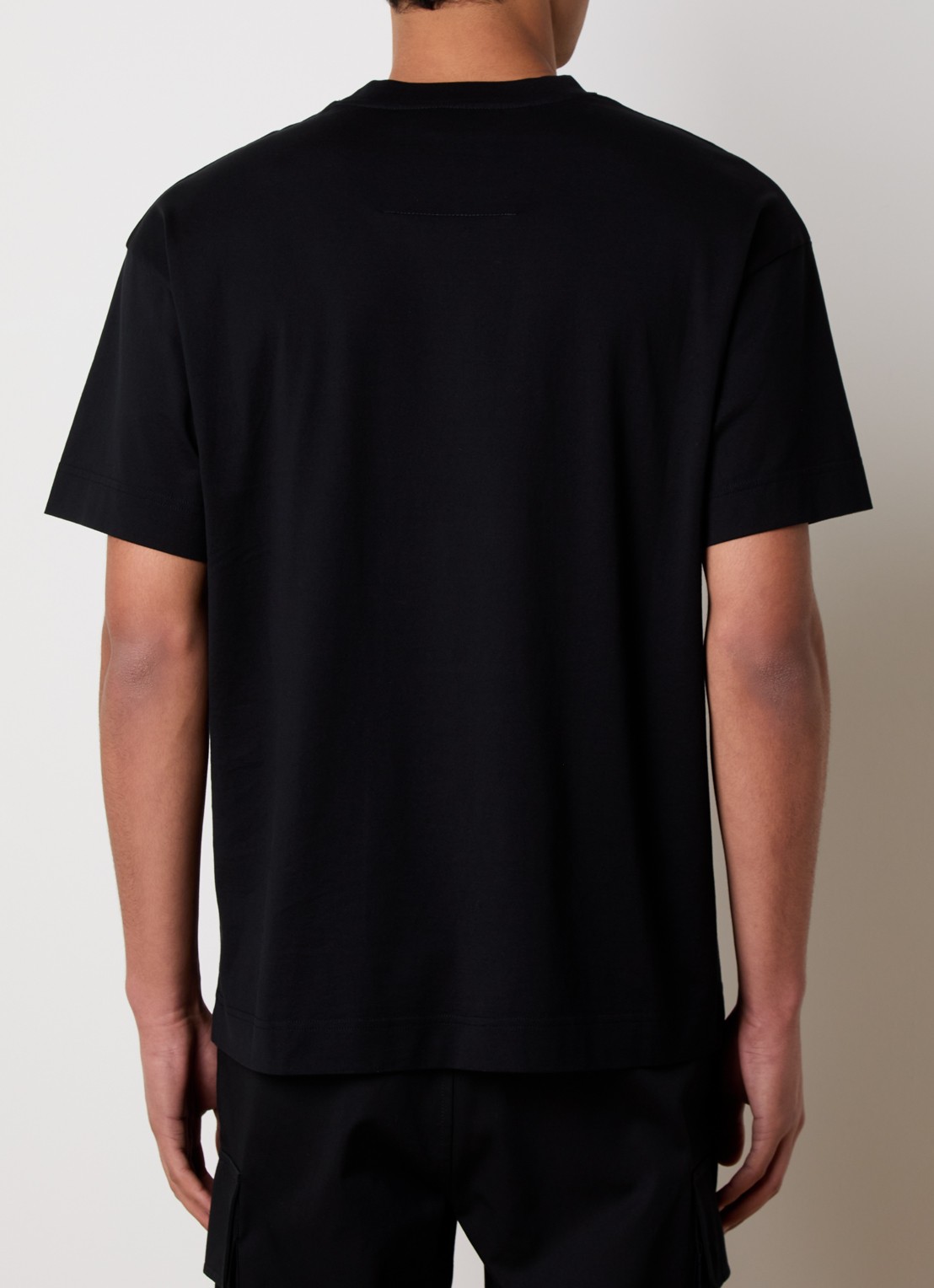 Givenchy T-shirt met 3D logo - achterkant zwart