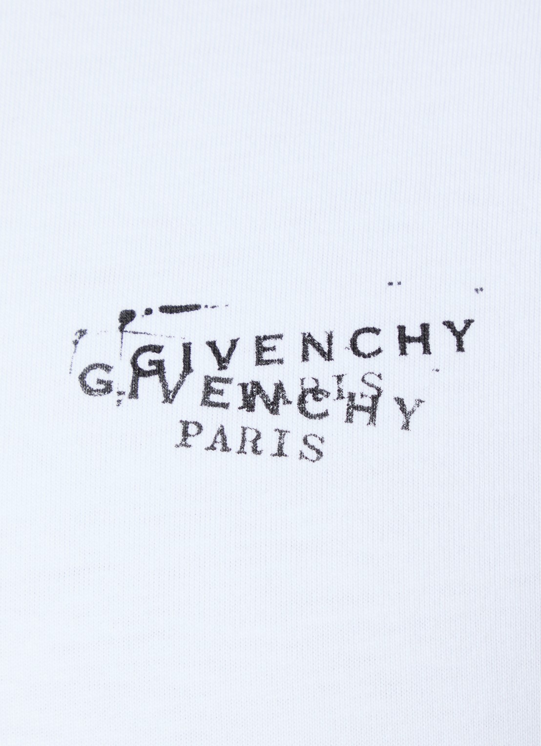 Givenchy T-shirt met logo- en backprint - detail 5 wit