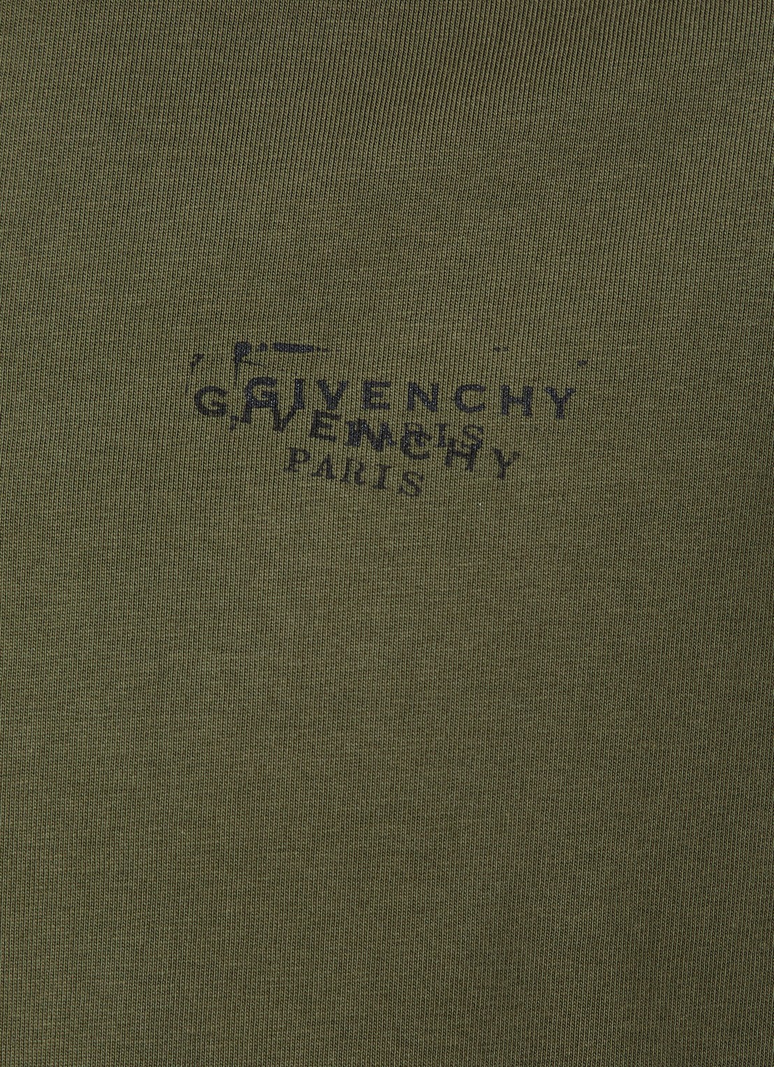Givenchy T-shirt met logo- en backprint - detail 4 khaki