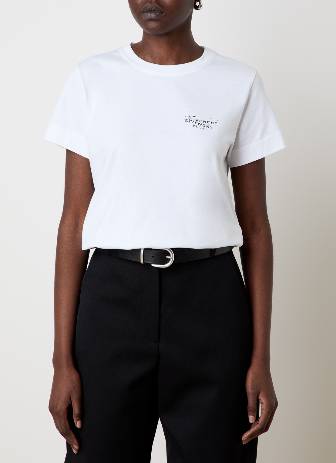 Givenchy T-shirt met logo- en backprint - achterkant 3 wit