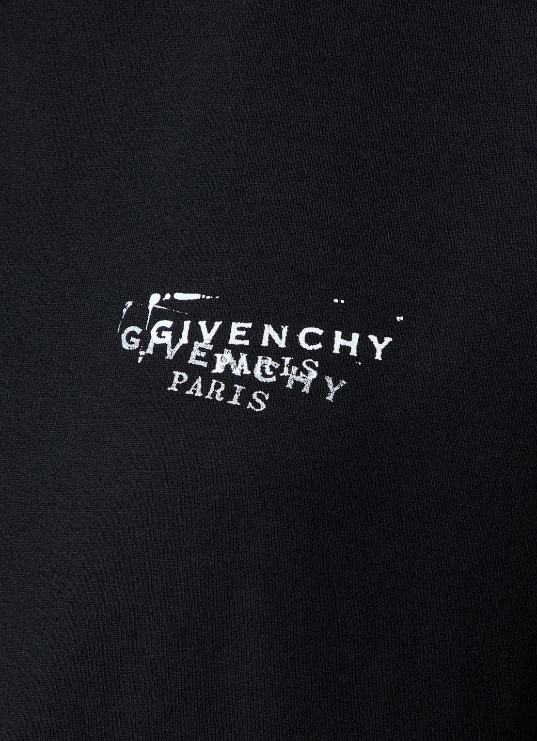 Givenchy T-shirt met logo- en backprint - detail 5 zwart