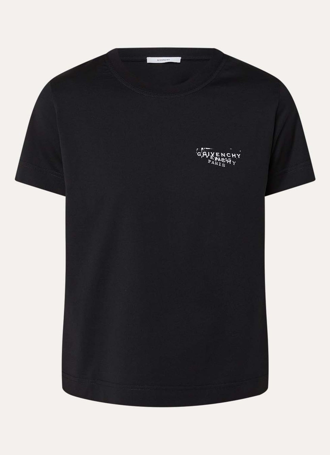 Givenchy T-shirt met logo- en backprint - voorkant 2 zwart