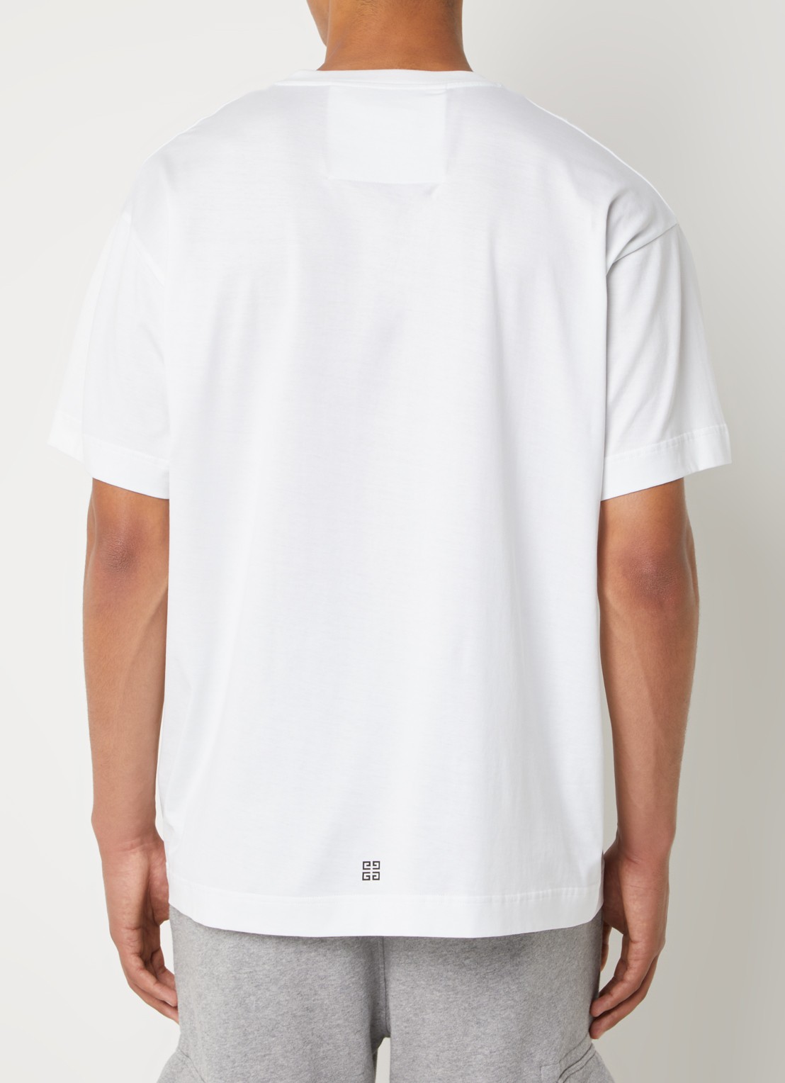 Givenchy T-shirt met logo - achterkant wit