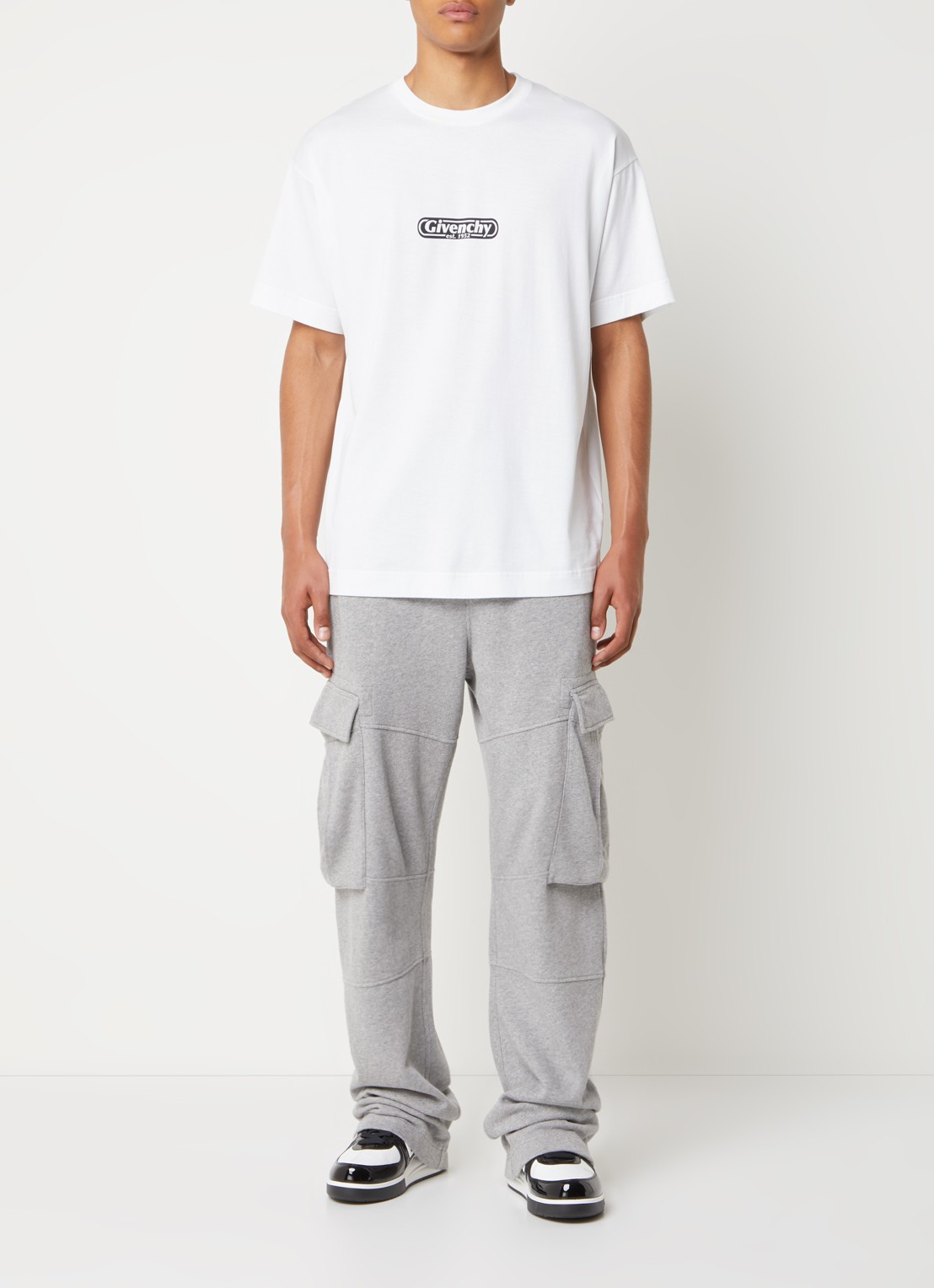 Givenchy T-shirt met logo - voorkant 3 wit