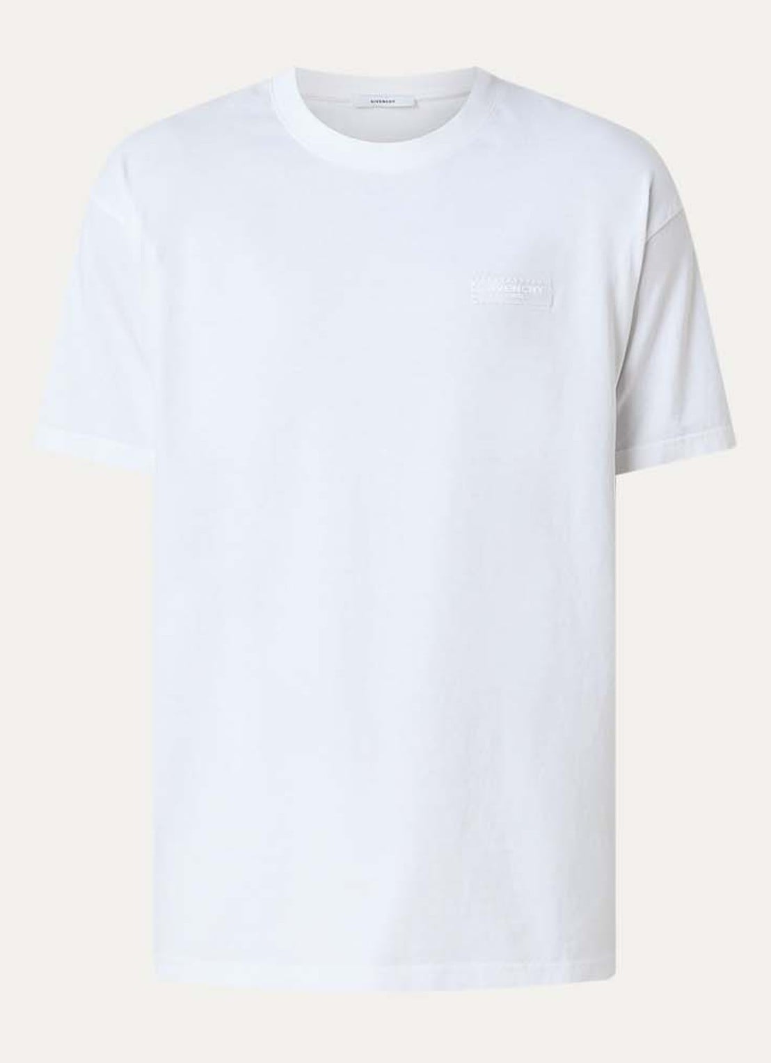 Givenchy T-shirt met logo - voorkant wit