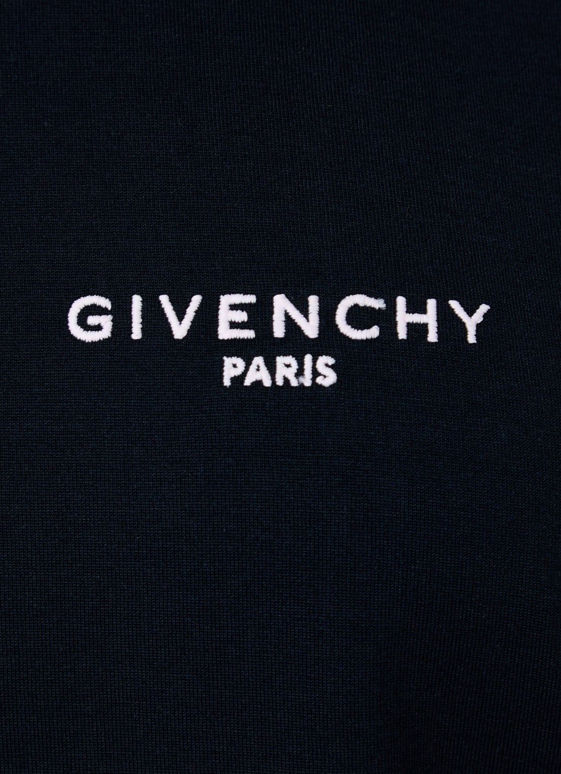 Givenchy T-shirt met logoborduring - detail 2 donkerblauw