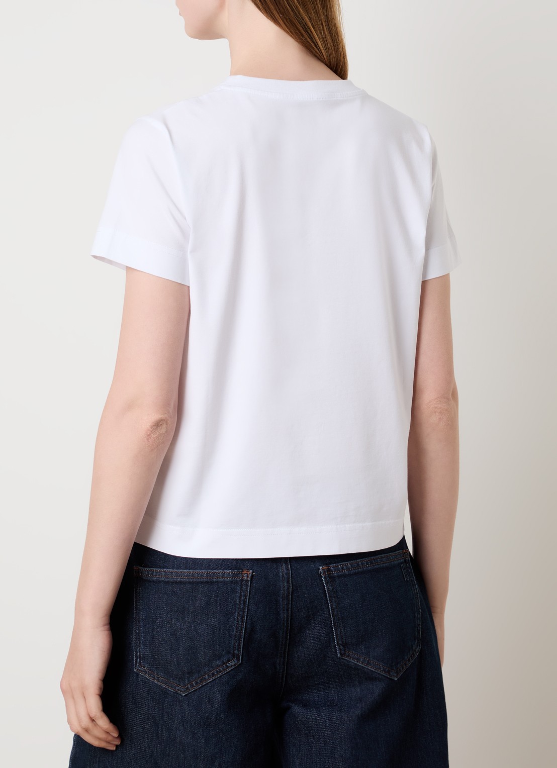 Givenchy T-shirt met logoborduring - achterkant wit