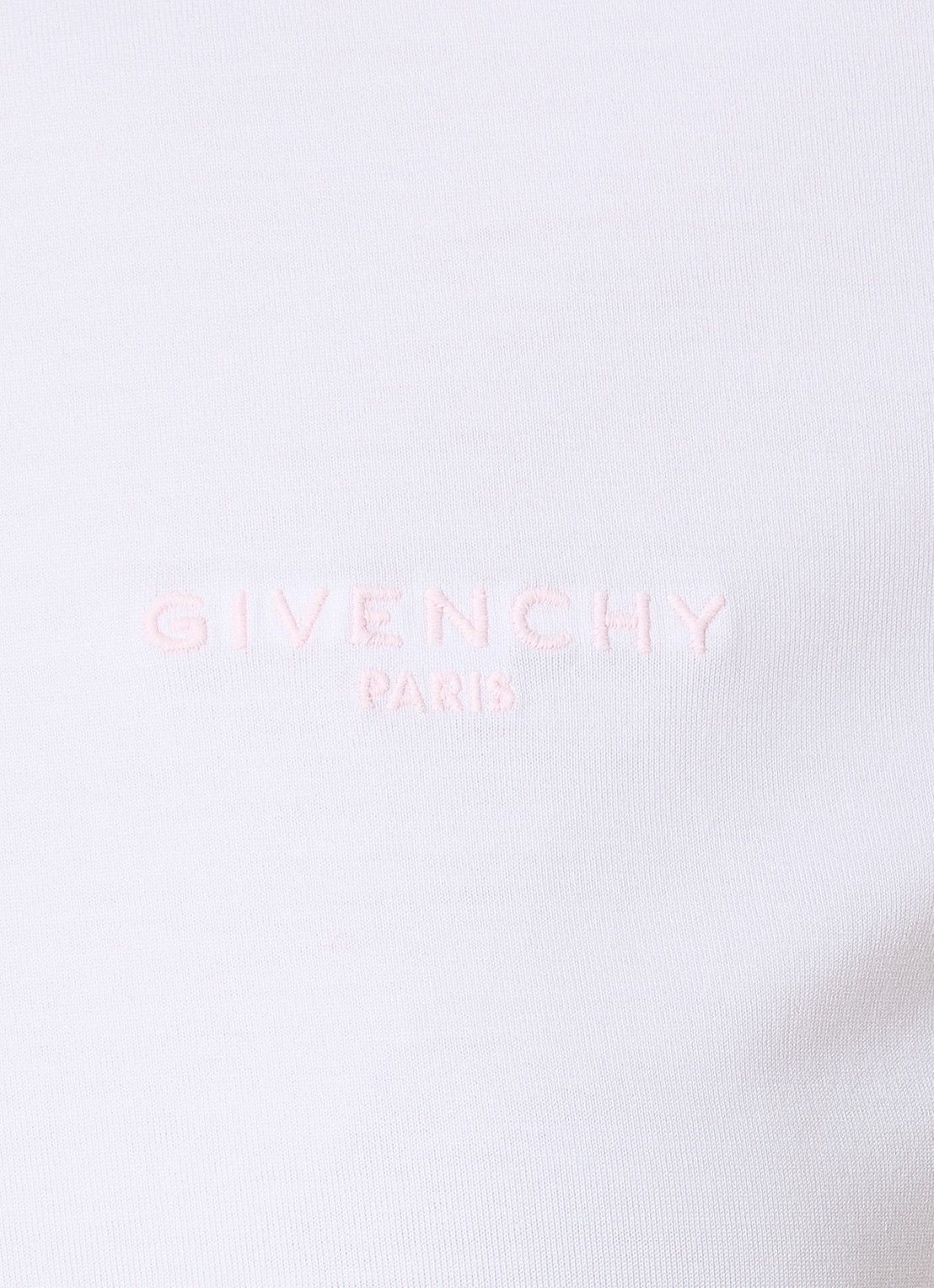 Givenchy T-shirt met logoborduring - detail 3 wit