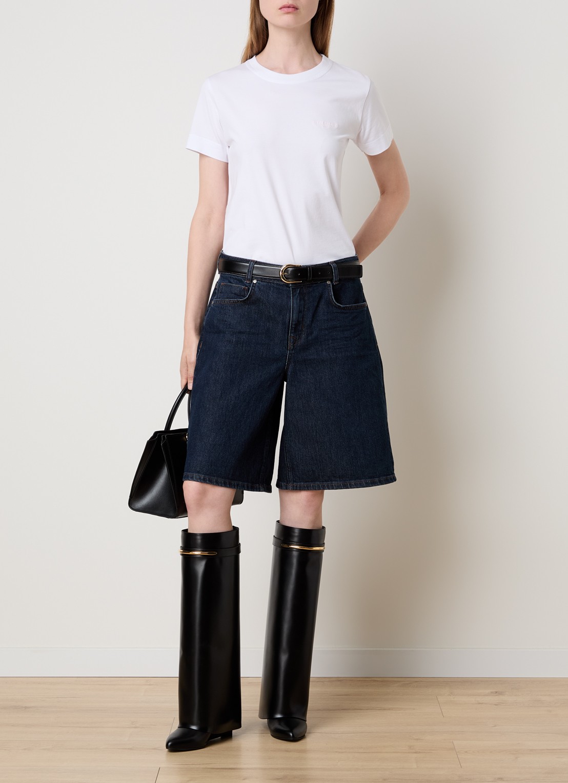 Givenchy T-shirt met logoborduring - voorkant 5 wit