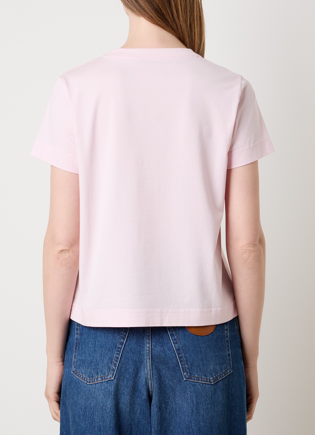 Givenchy T-shirt met logoborduring - achterkant 5 lichtroze