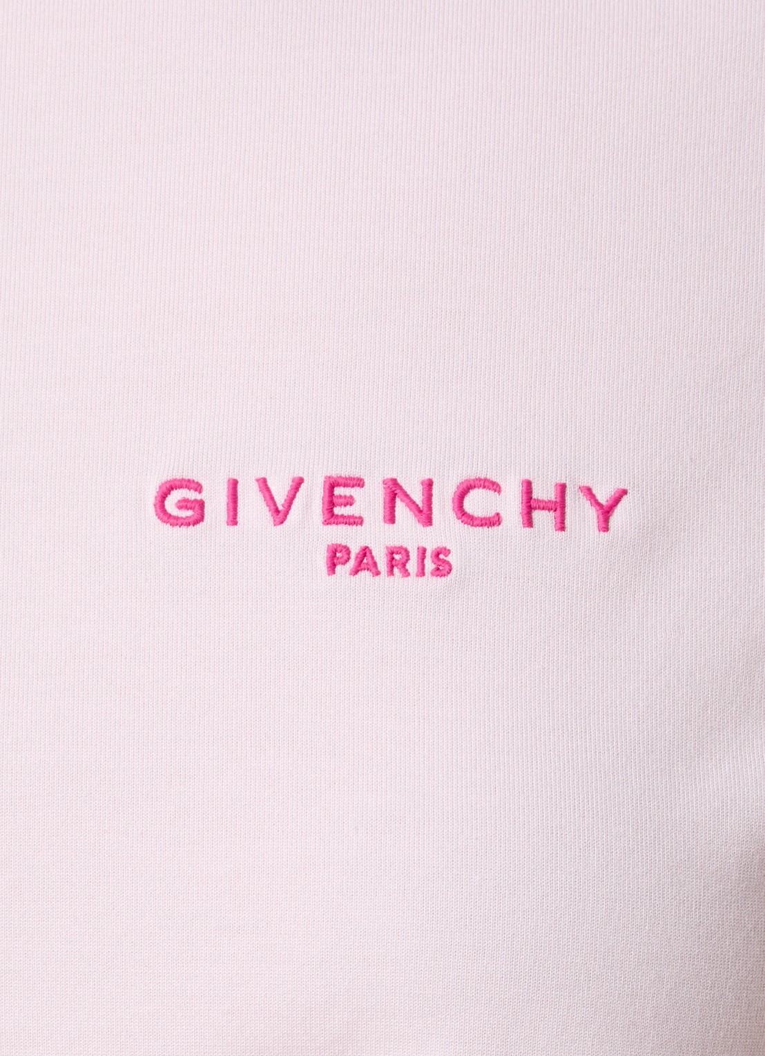 Givenchy T-shirt met logoborduring - detail 2 lichtroze