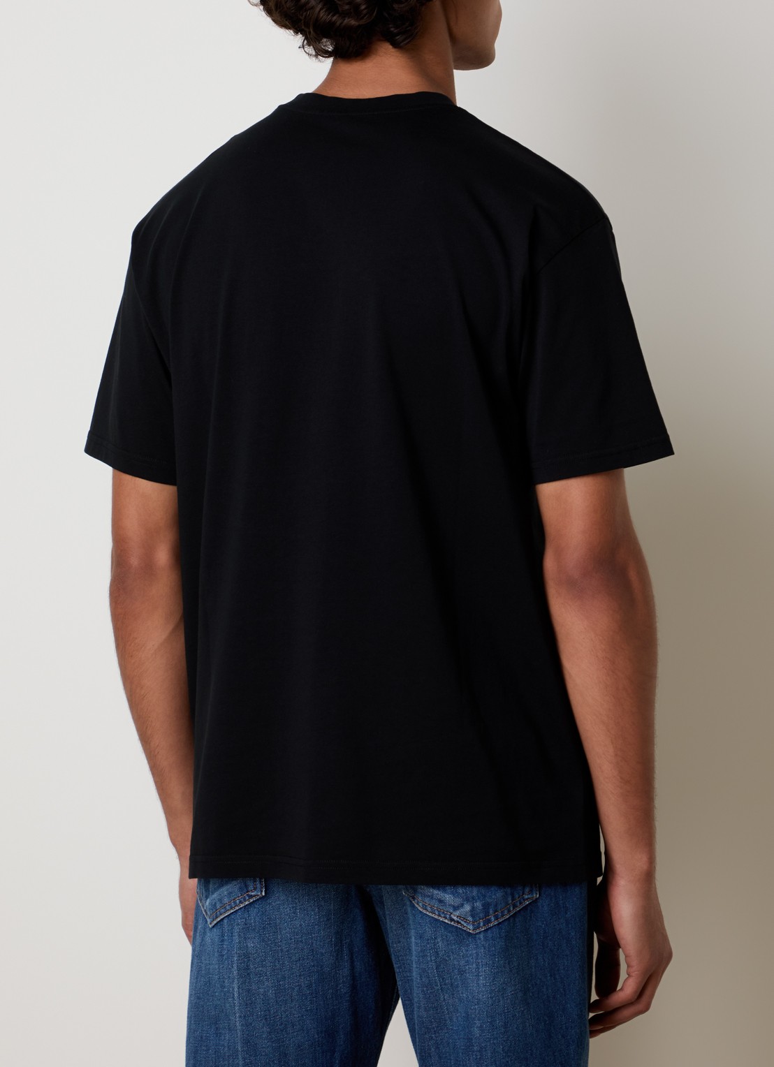 Givenchy T-shirt met logoprint - achterkant 5 zwart