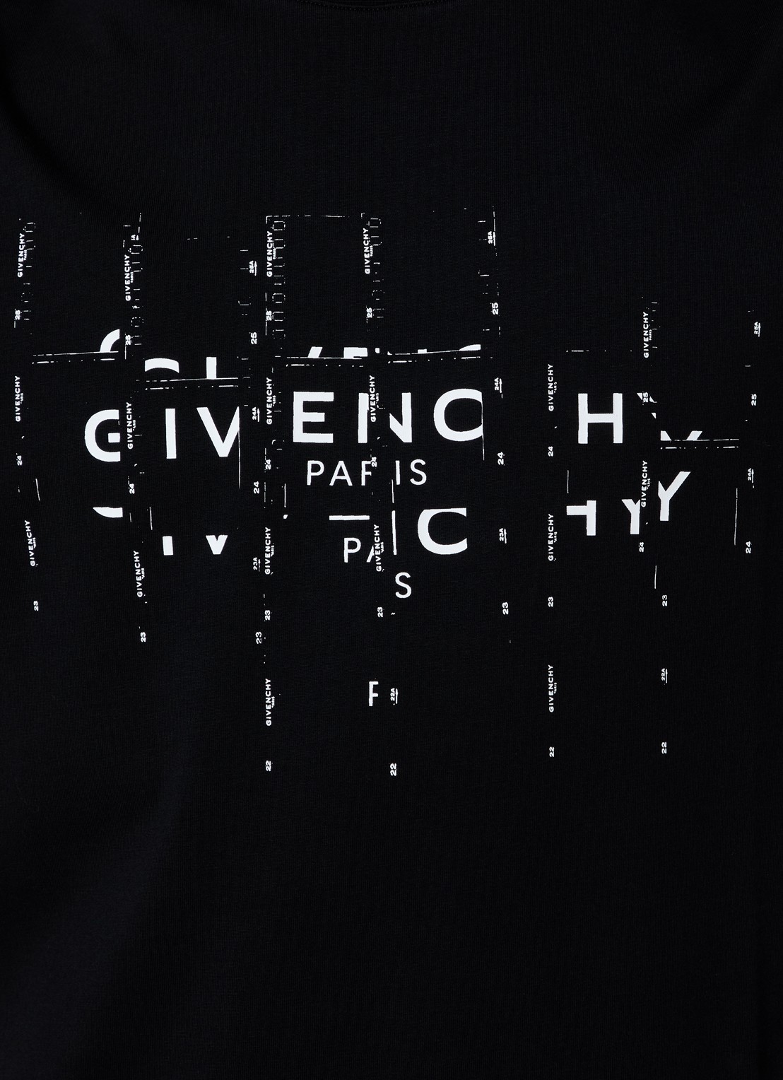 Givenchy T-shirt met logoprint - detail 4 zwart