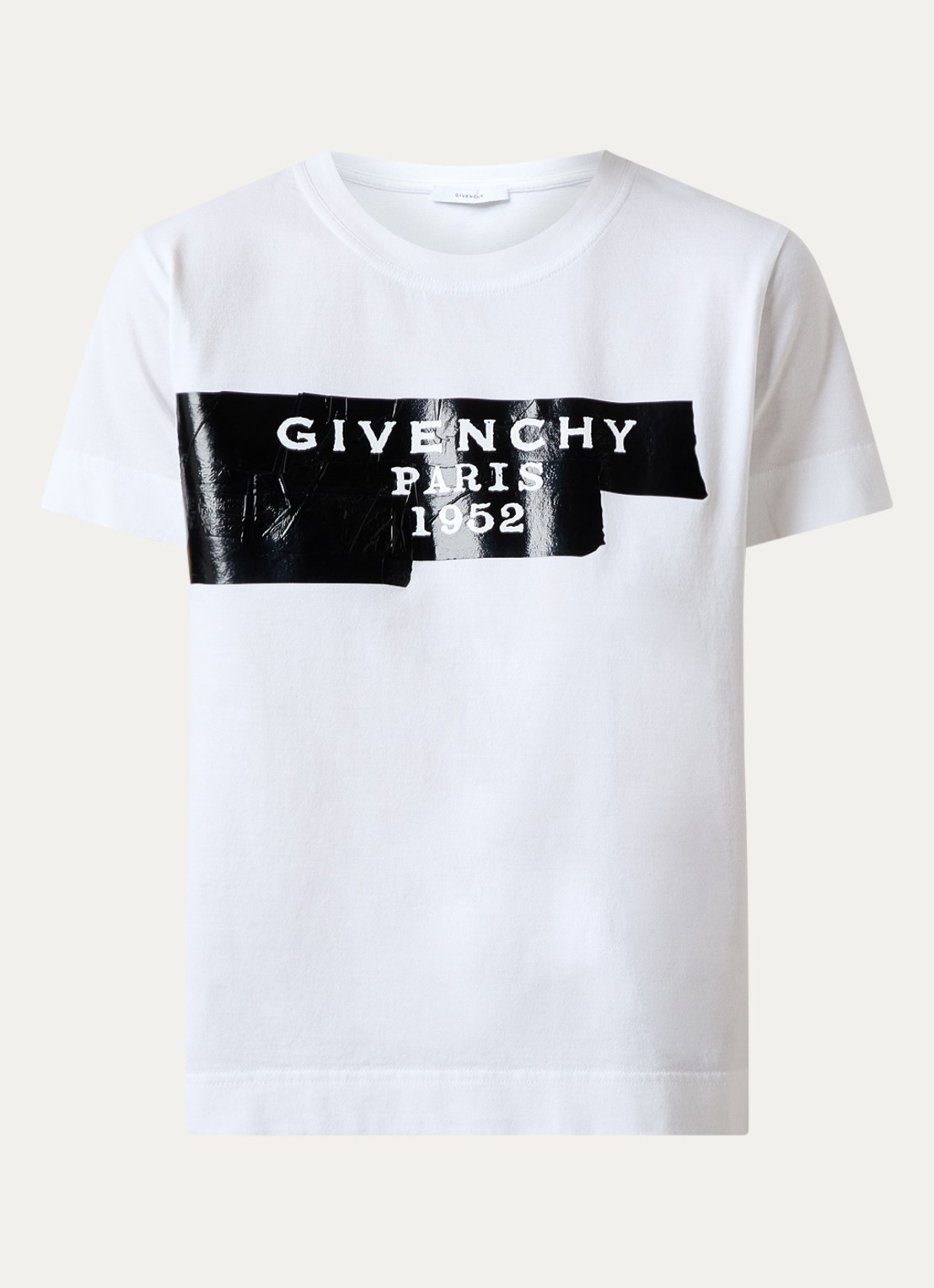 Givenchy T-shirt met logoprint  - voorkant 2 wit