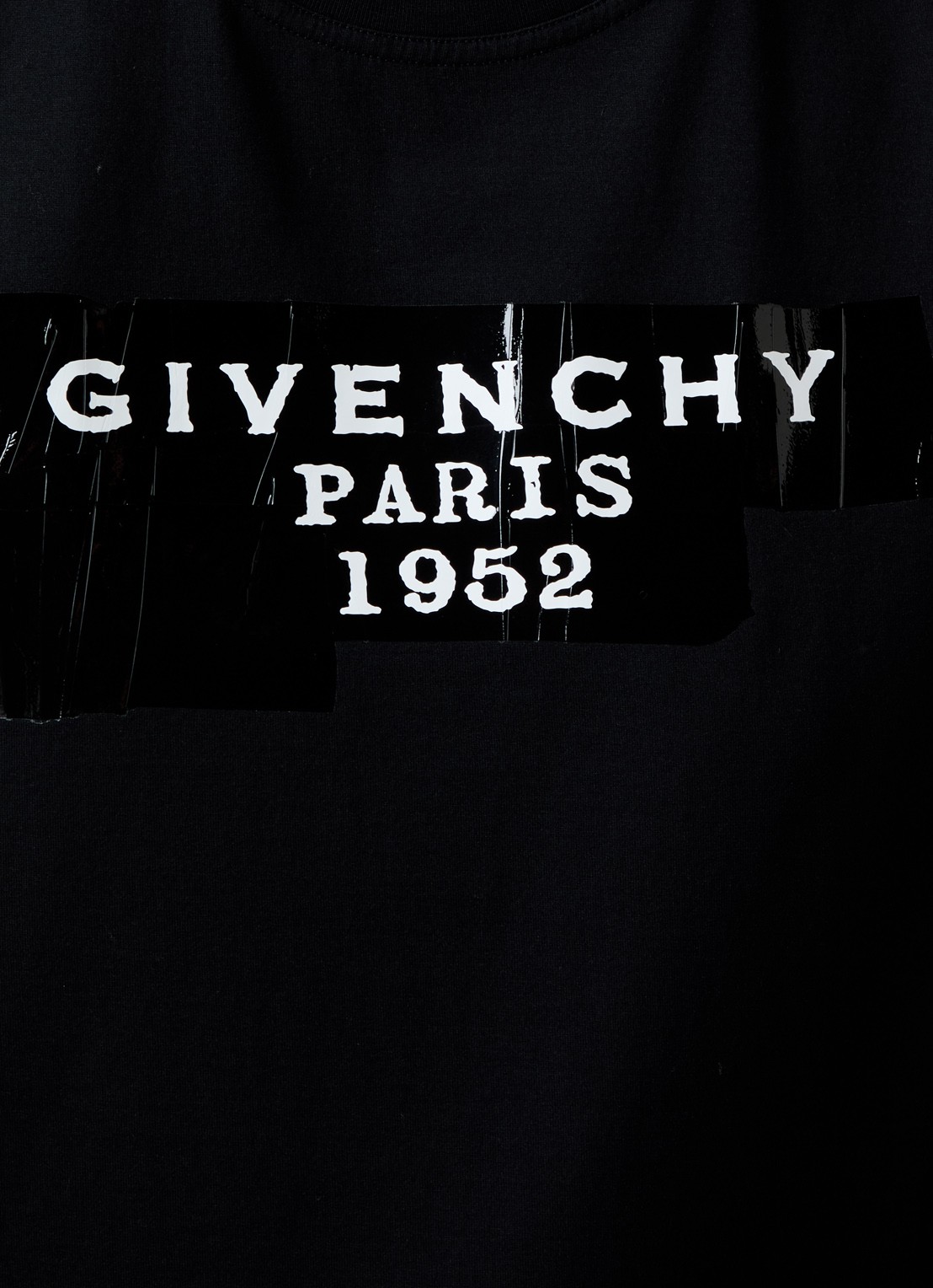 Givenchy T-shirt met logoprint  - detail 4 zwart