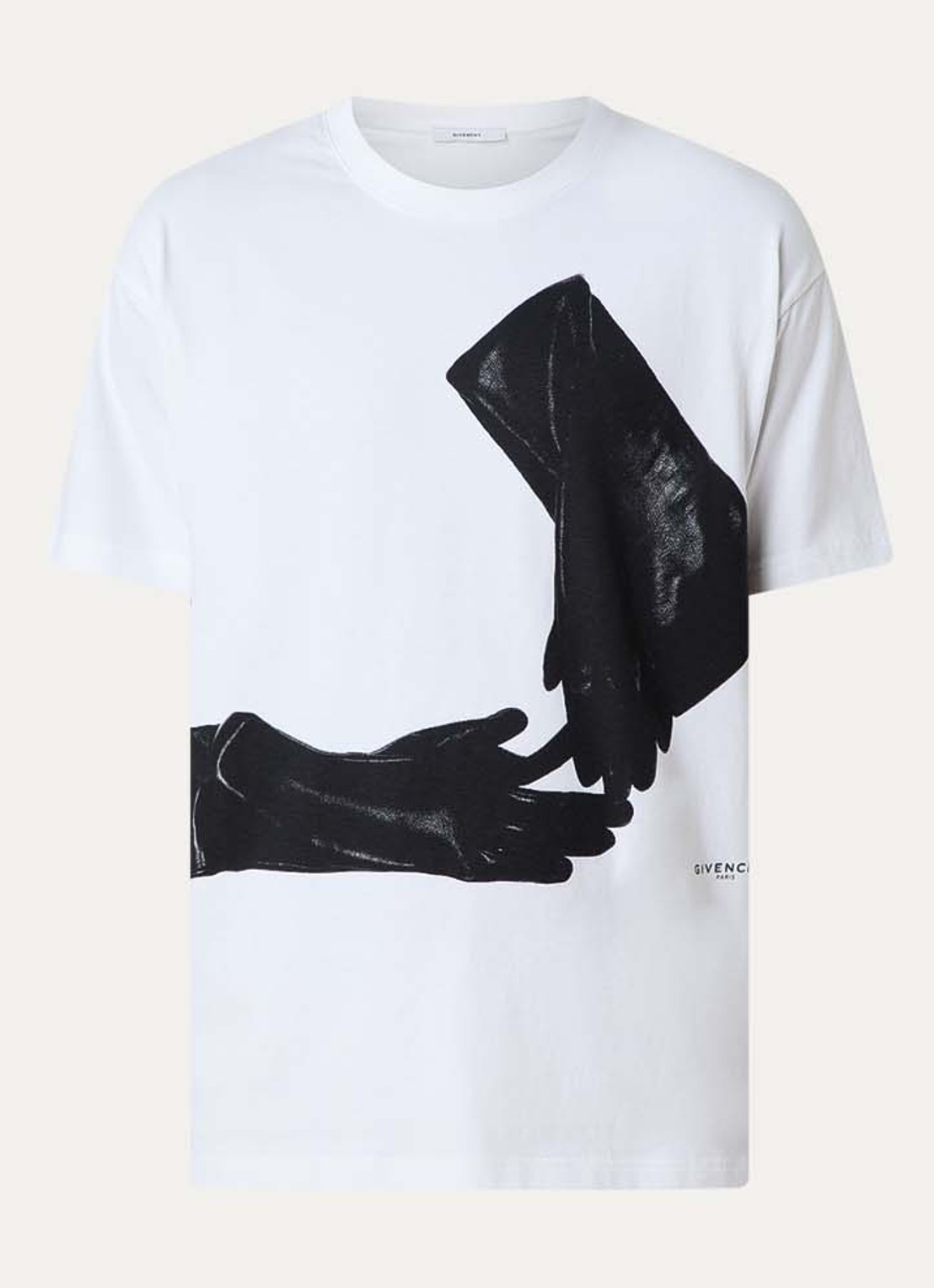 Givenchy T-shirt met print en logo - voorkant wit