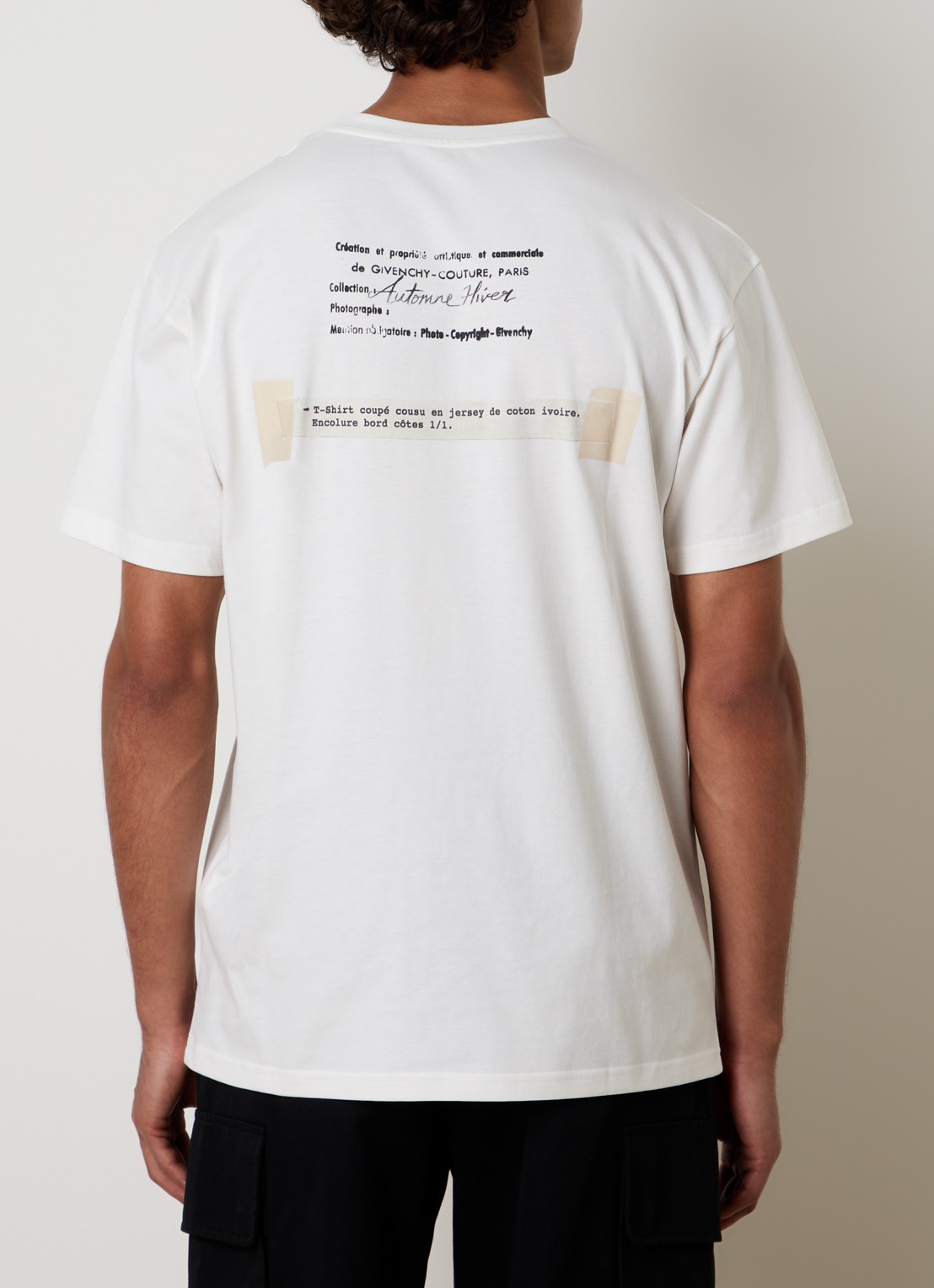 Givenchy T-shirt met print - detail 4 wit