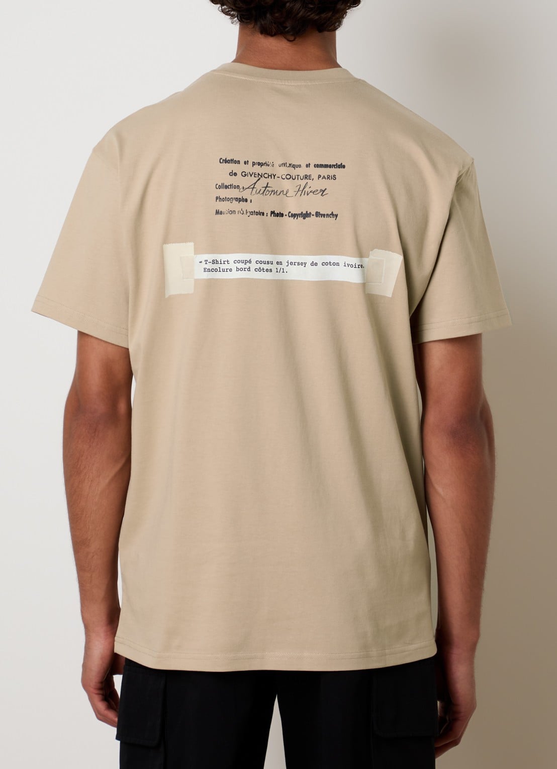 Givenchy T-shirt met print - detail camel