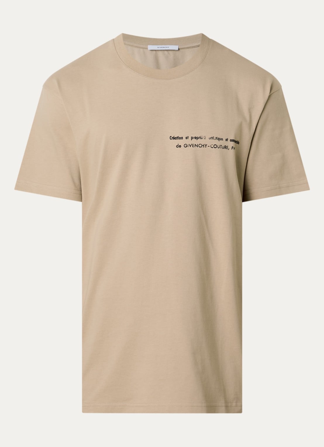 Givenchy T-shirt met print - voorkant 4 camel