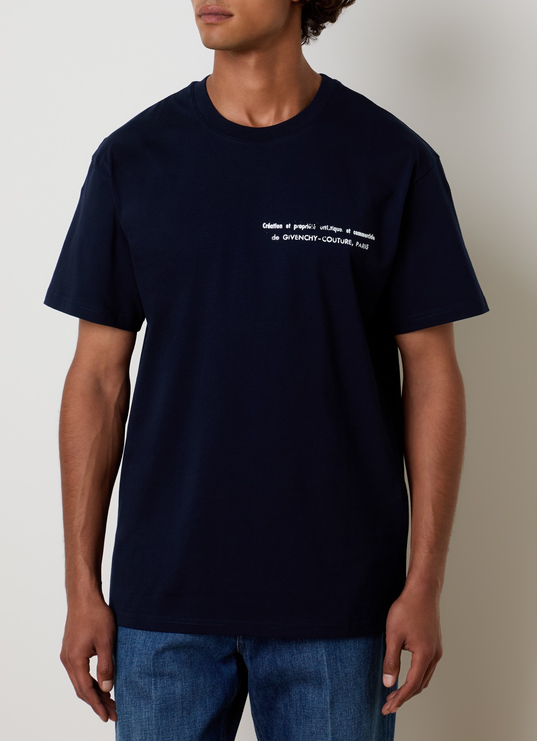 Givenchy T-shirt met print - achterkant 5 donkerblauw