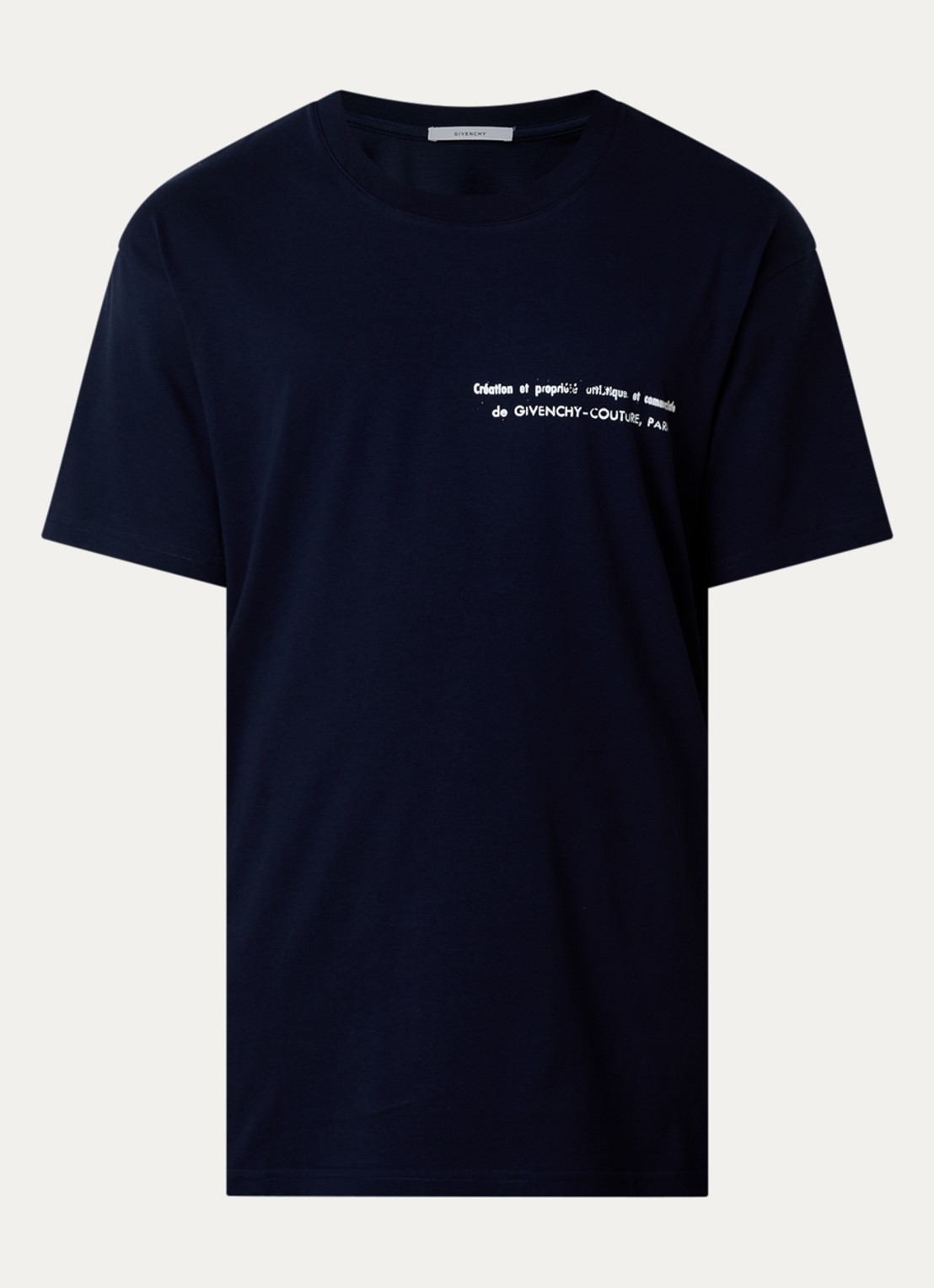 Givenchy T-shirt met print - voorkant 3 donkerblauw
