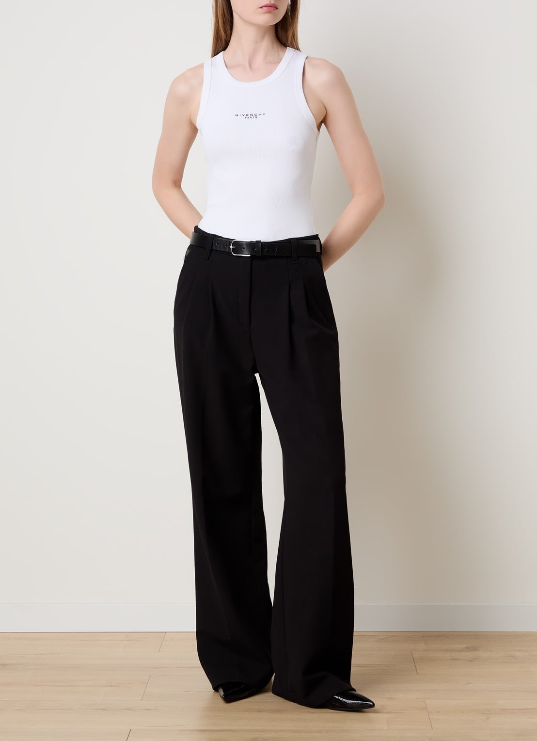 Givenchy Tanktop met logo - voorkant 2 wit