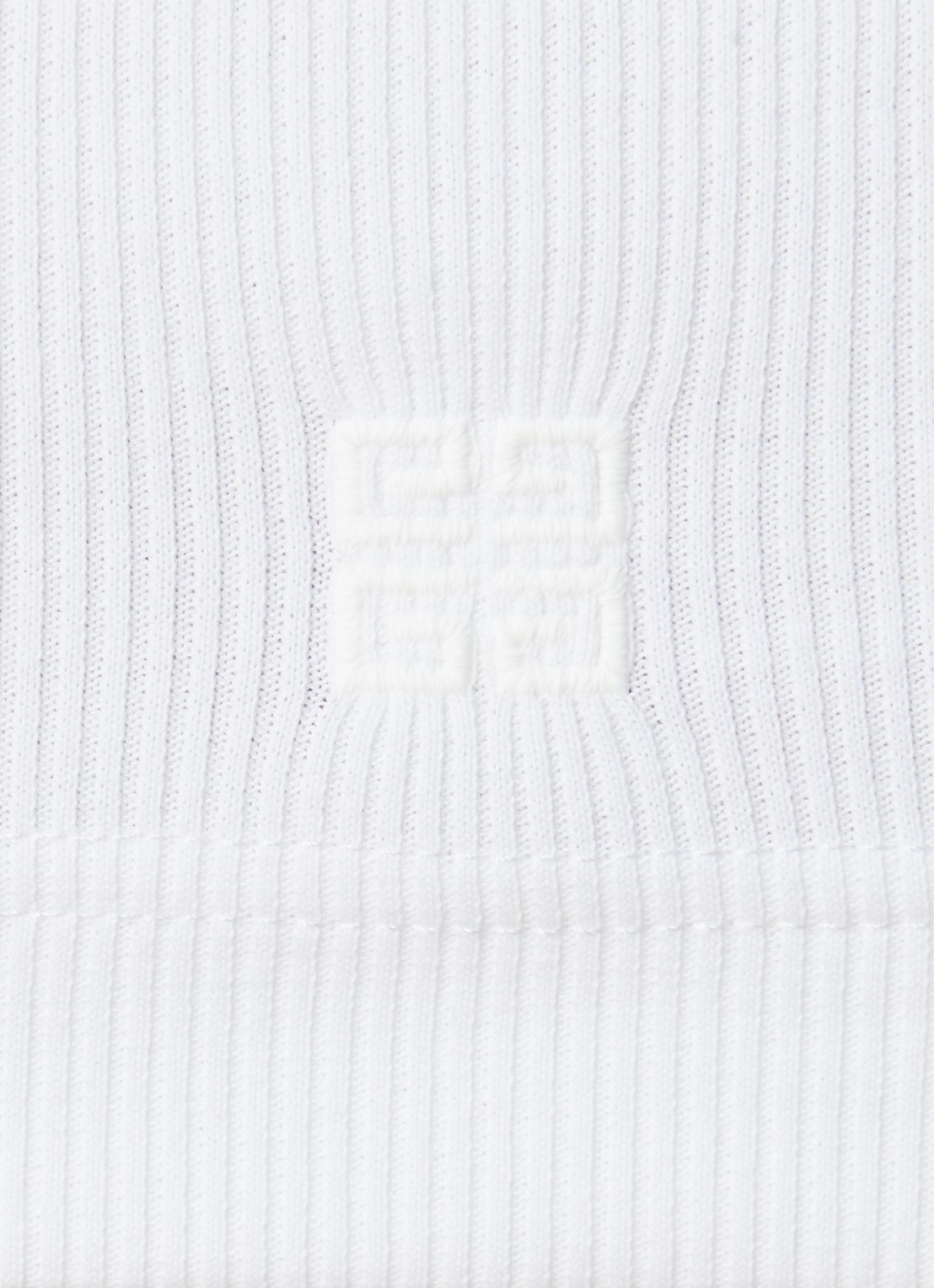 Givenchy Tanktop met ribstructuur - detail 5 wit