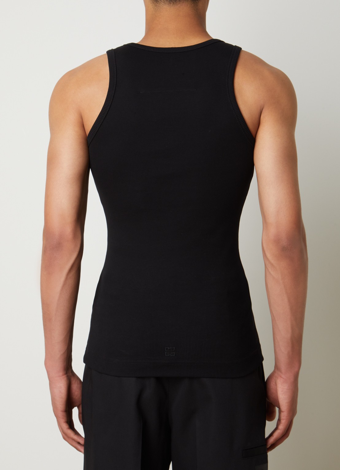 Givenchy Tanktop met ribstructuur - achterkant zwart