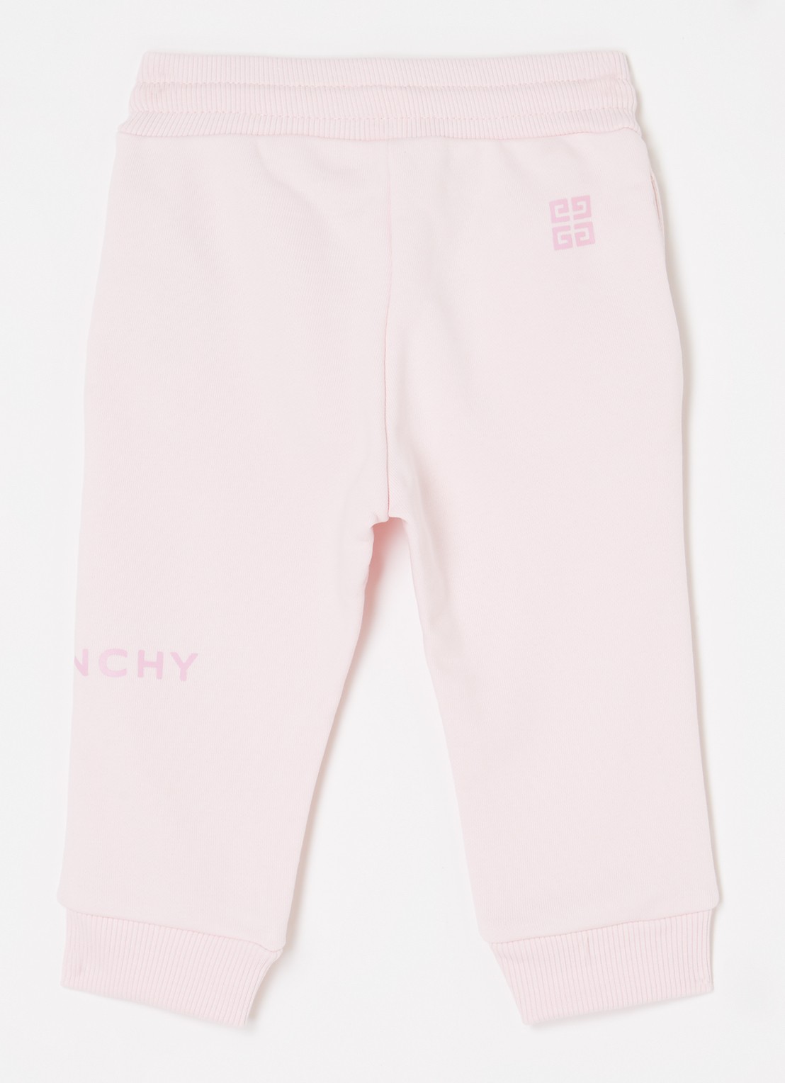 Givenchy Tapered fit joggingbroek met logoprint - voorkant 2 lichtroze
