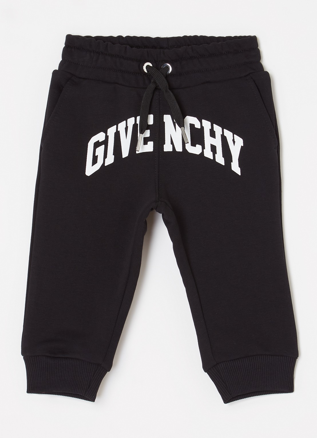 Givenchy Tapered fit joggingbroek met logoprint - voorkant 2 zwart
