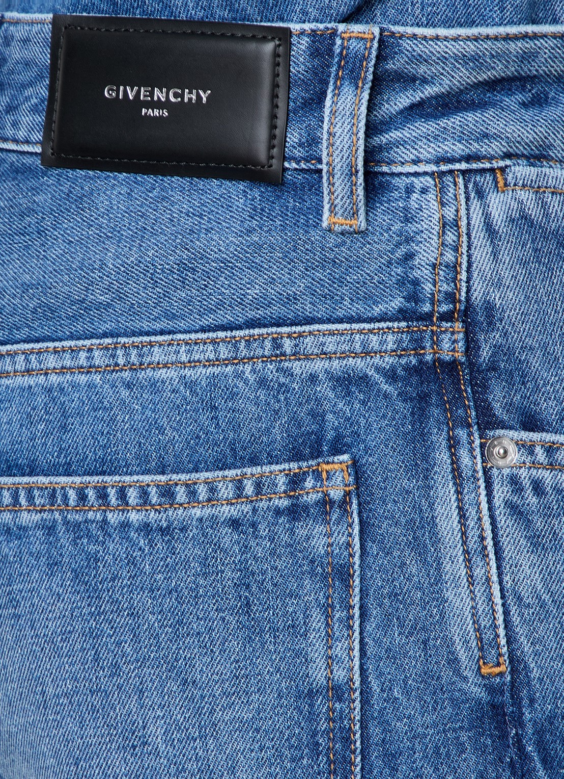 Givenchy Tapered jeans met medium wassing - detail 3 indigo