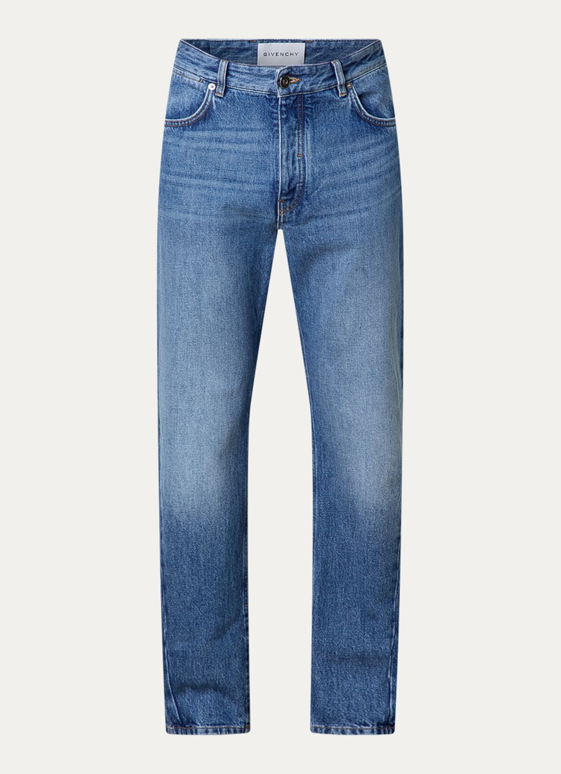 Givenchy Tapered jeans met medium wassing - voorkant 5 indigo