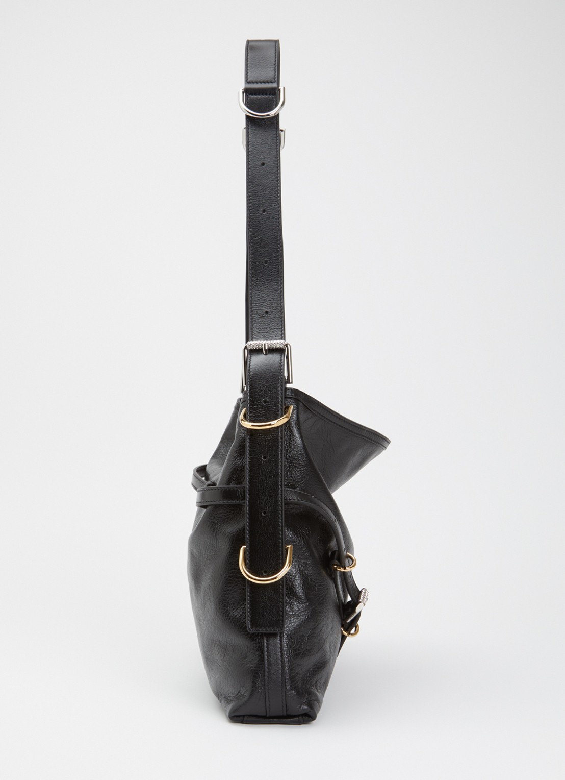 Givenchy Voyou Medium schoudertas van kalfsleer - detail 2 zwart