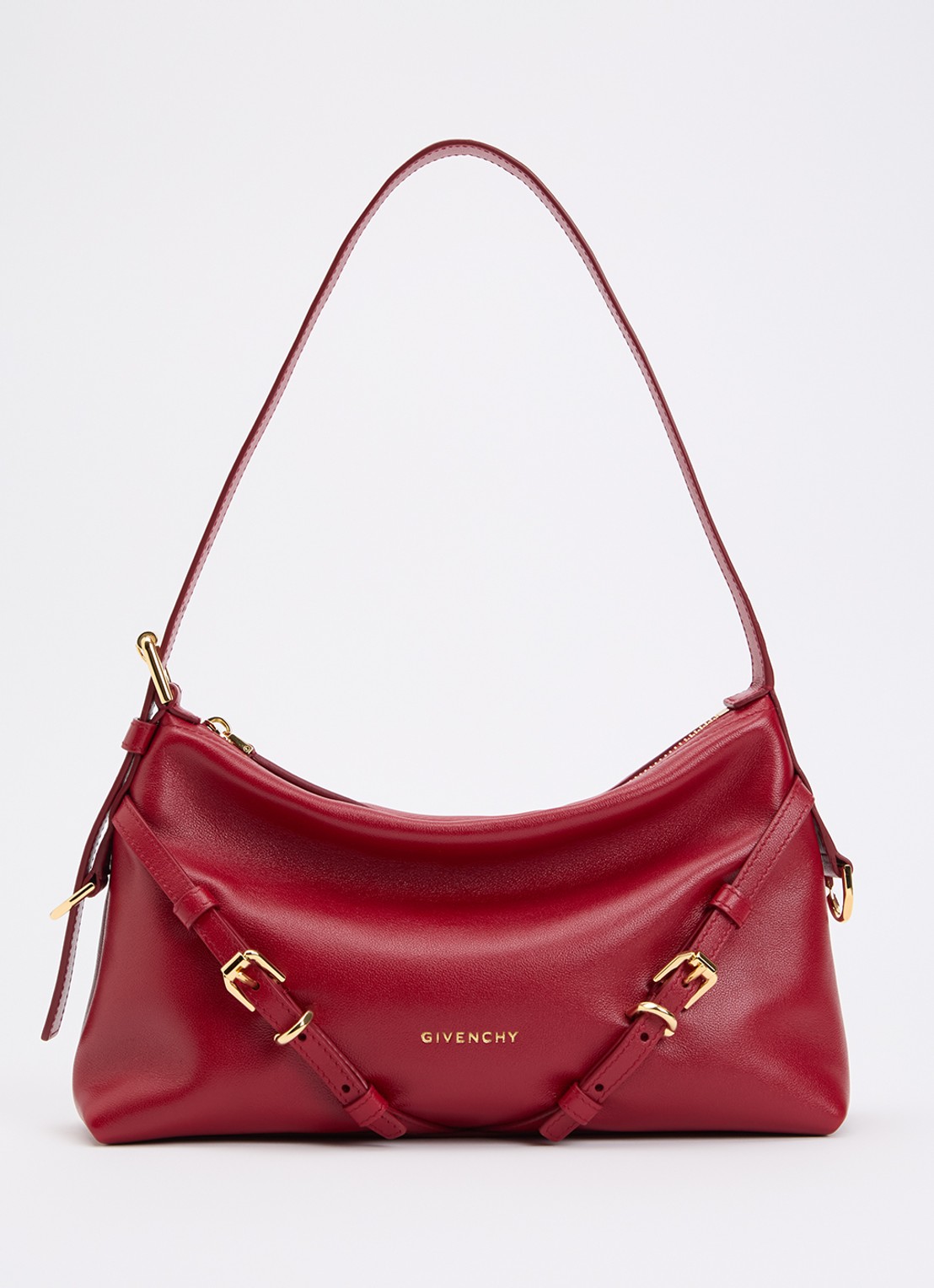 Givenchy Voyou Mini schoudertas van kalfsleer - voorkant 6 rood