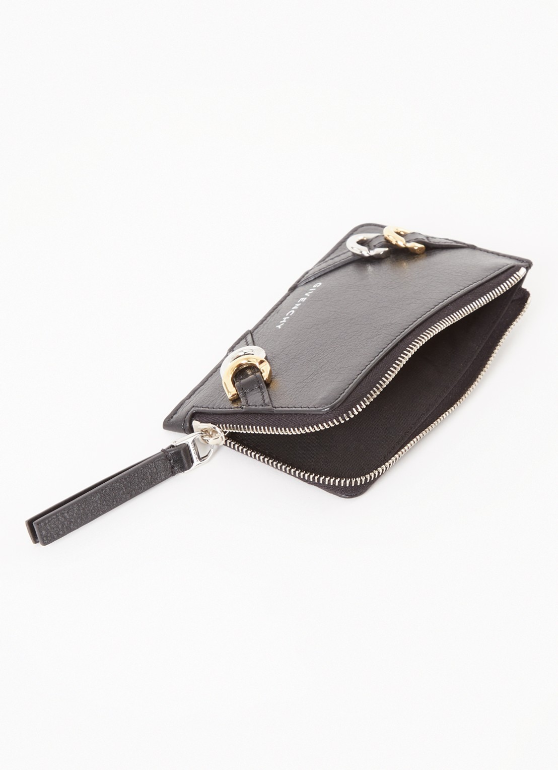 Givenchy Voyou pasjeshouder van kalfsleer  - detail 2 zwart