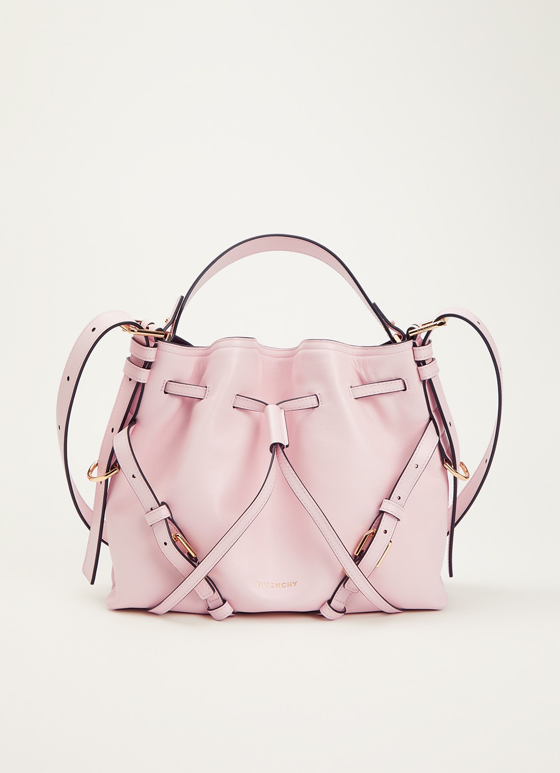 Givenchy Voyou Small schoudertas van kalfsleer - voorkant 5 roze
