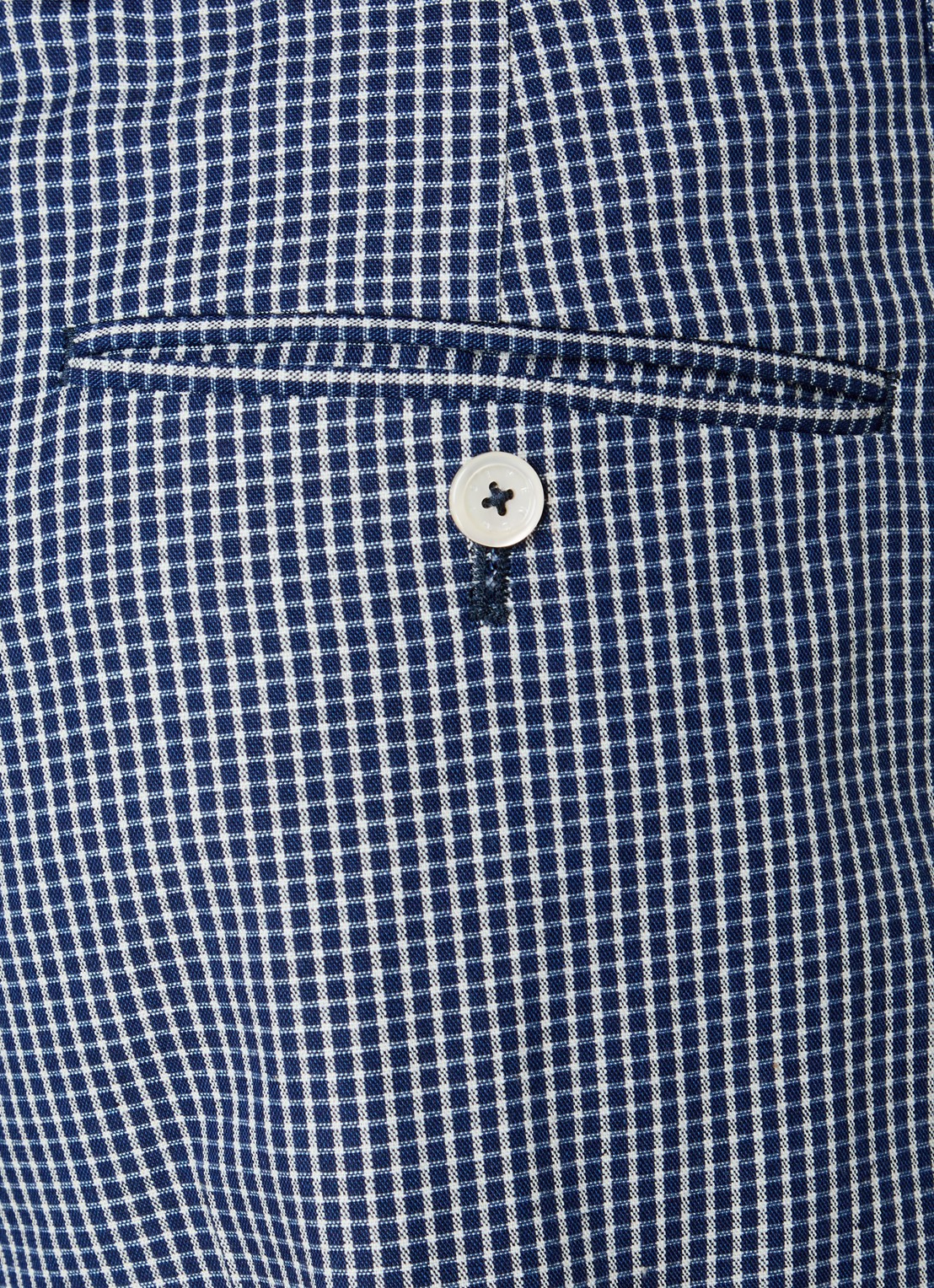 Givenchy Wide fit korte broek met ruitdessin - detail 2 blauw