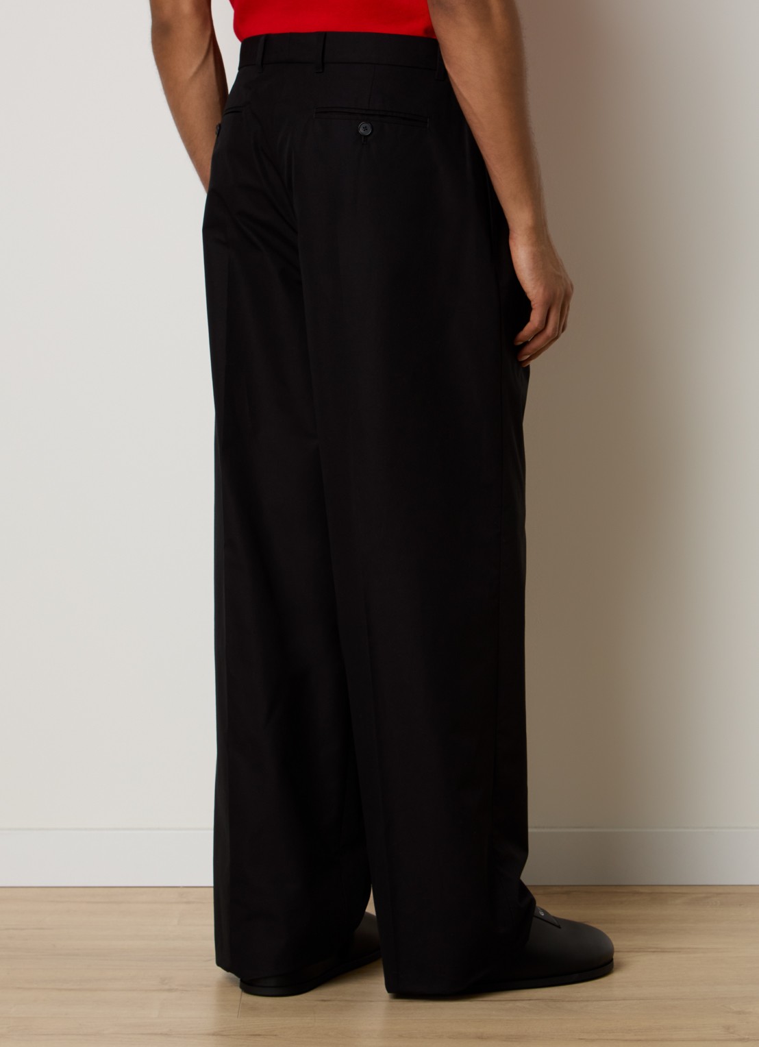 Givenchy Wide fit pantalon met steekzakken - achterkant 6 zwart
