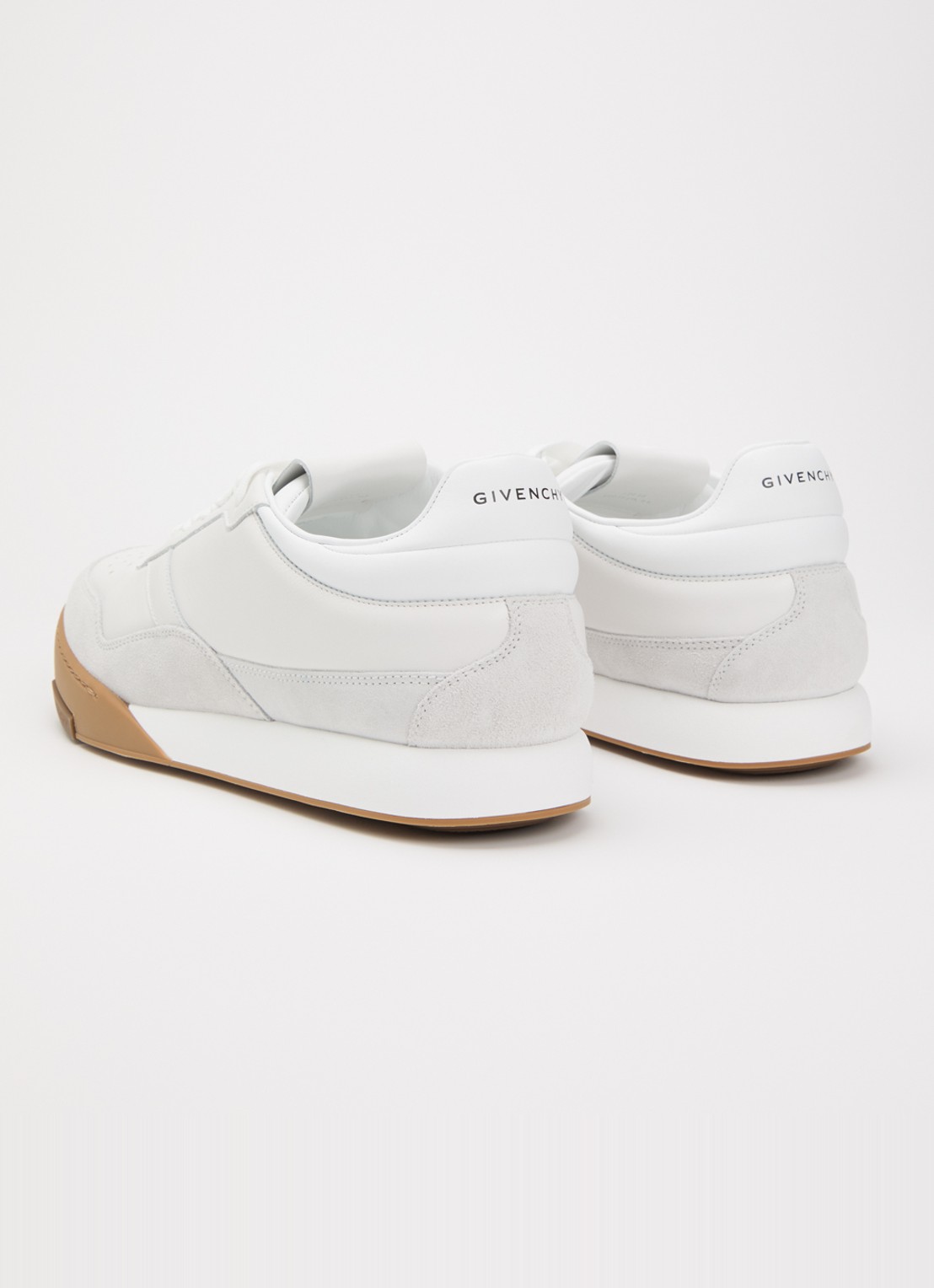 Givenchy Yard sneaker van kalfsleer met details van suède - achterkant wit